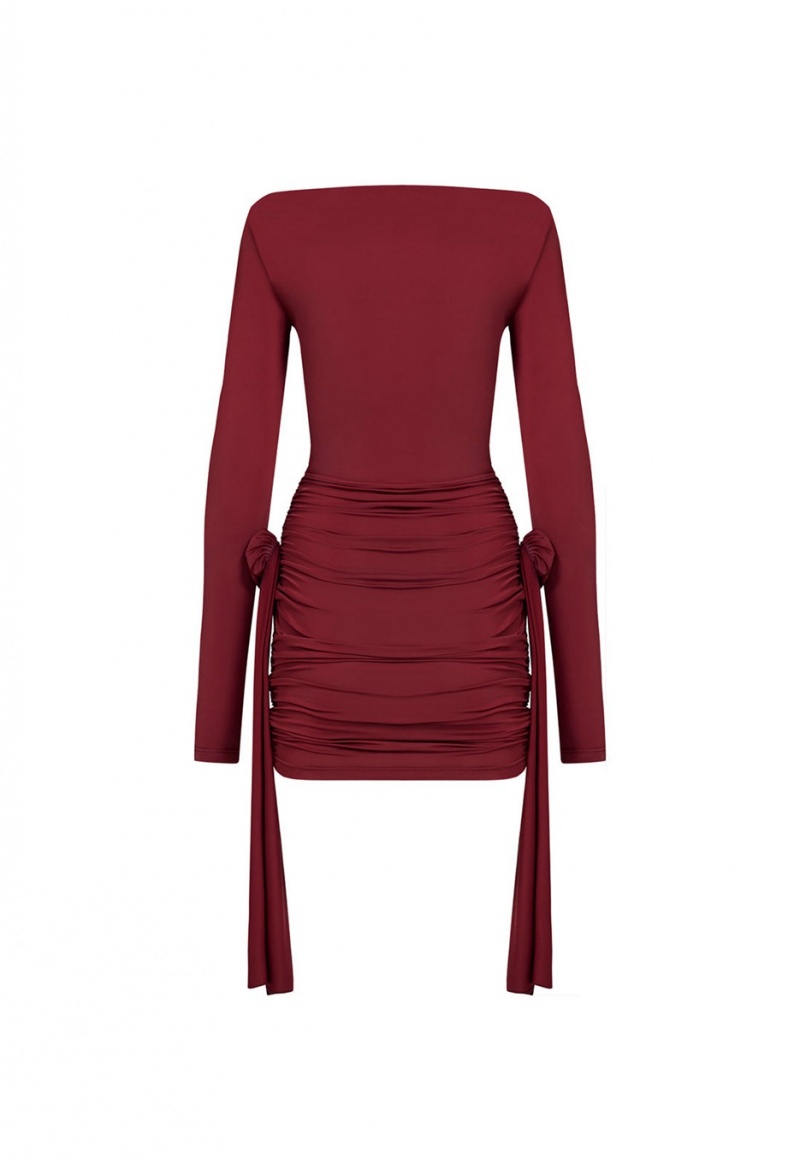 Lioness Glory Mini-jurk Bordeaux | Nederland-KRWDG2590