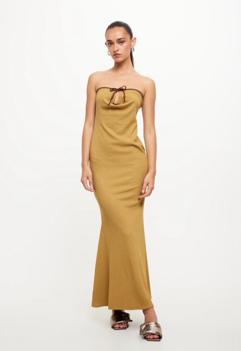 Lioness Illuminating Maxi Jurk Goud | Nederland-VPRBZ2867