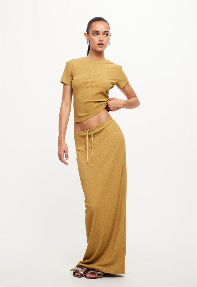 Lioness Nostalgic Maxi Rok Geel | Nederland-SKRTW5846