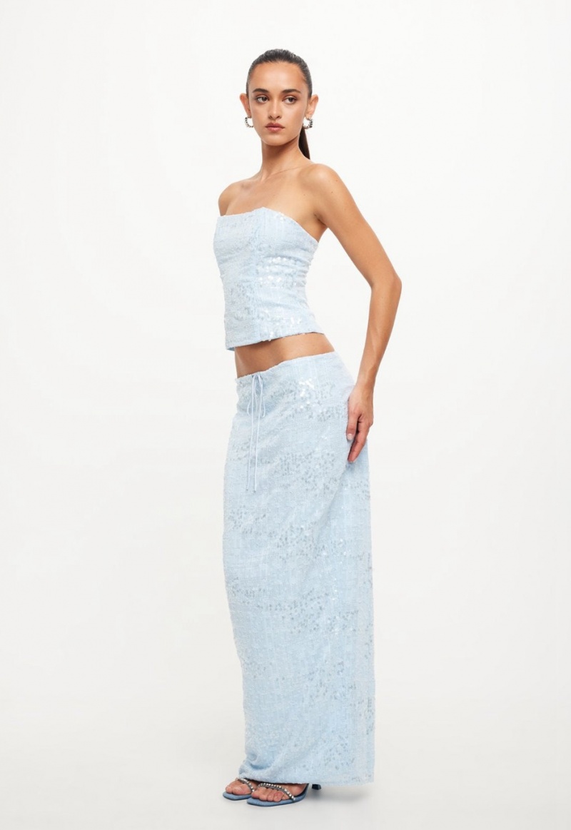 Lioness Shes All That Maxi Rok Lichtblauw | Nederland-OHGCR5038