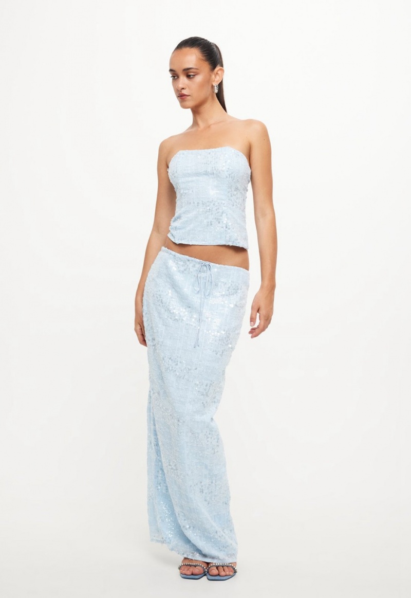 Lioness Shes All That Maxi Rok Lichtblauw | Nederland-OHGCR5038